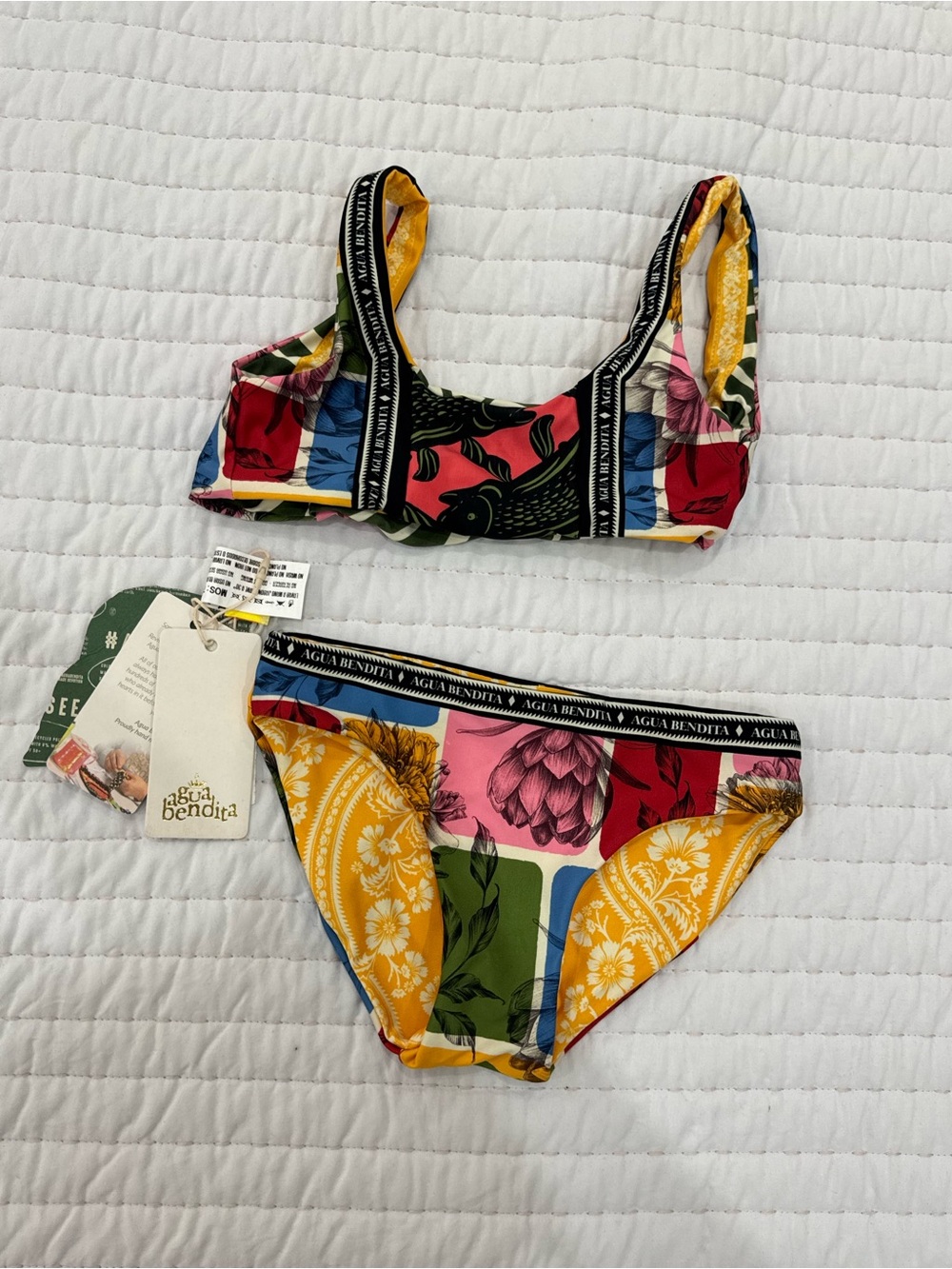Agua Bendita Girls' reversible Bikini